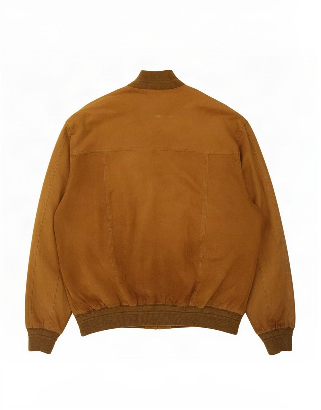 Vintage męska zamszowa kurtka bomber IT 56 3XL beżowa skóra