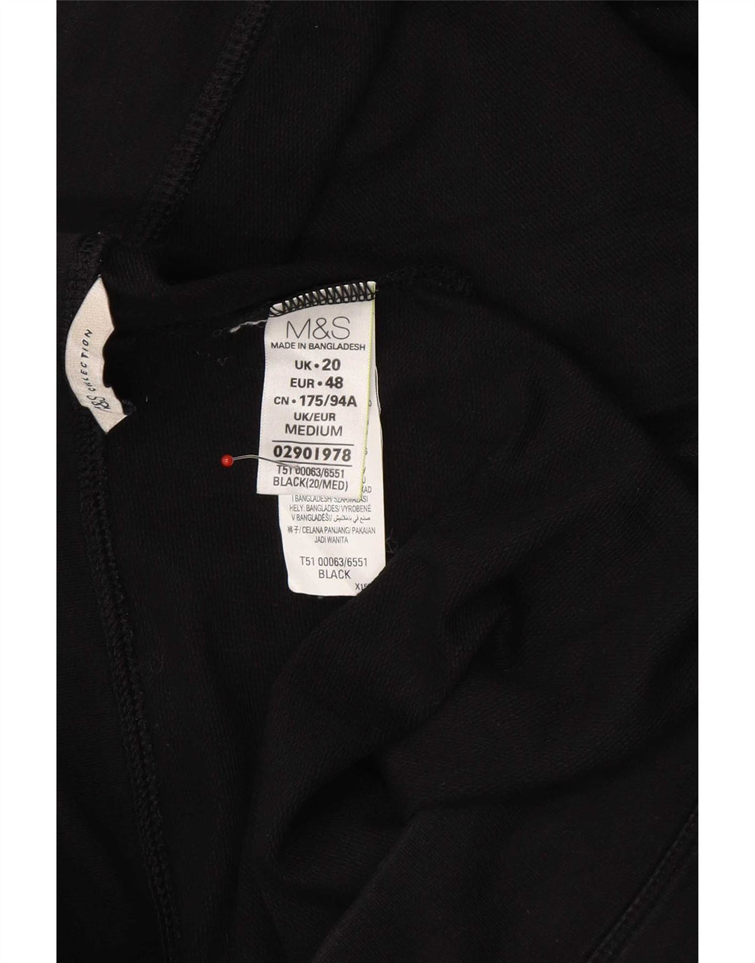 Damskie spodnie dresowe Marks & Spencer UK 20 2XL czarne
