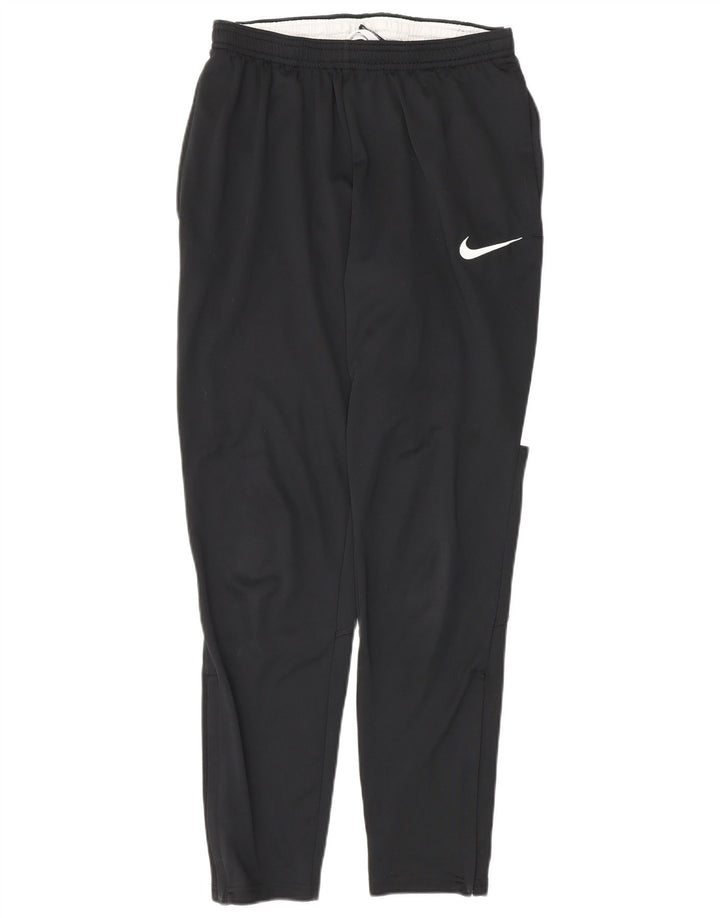 Damskie spodnie dresowe Nike UK 8, małe, czarne, poliestrowe, sportowe