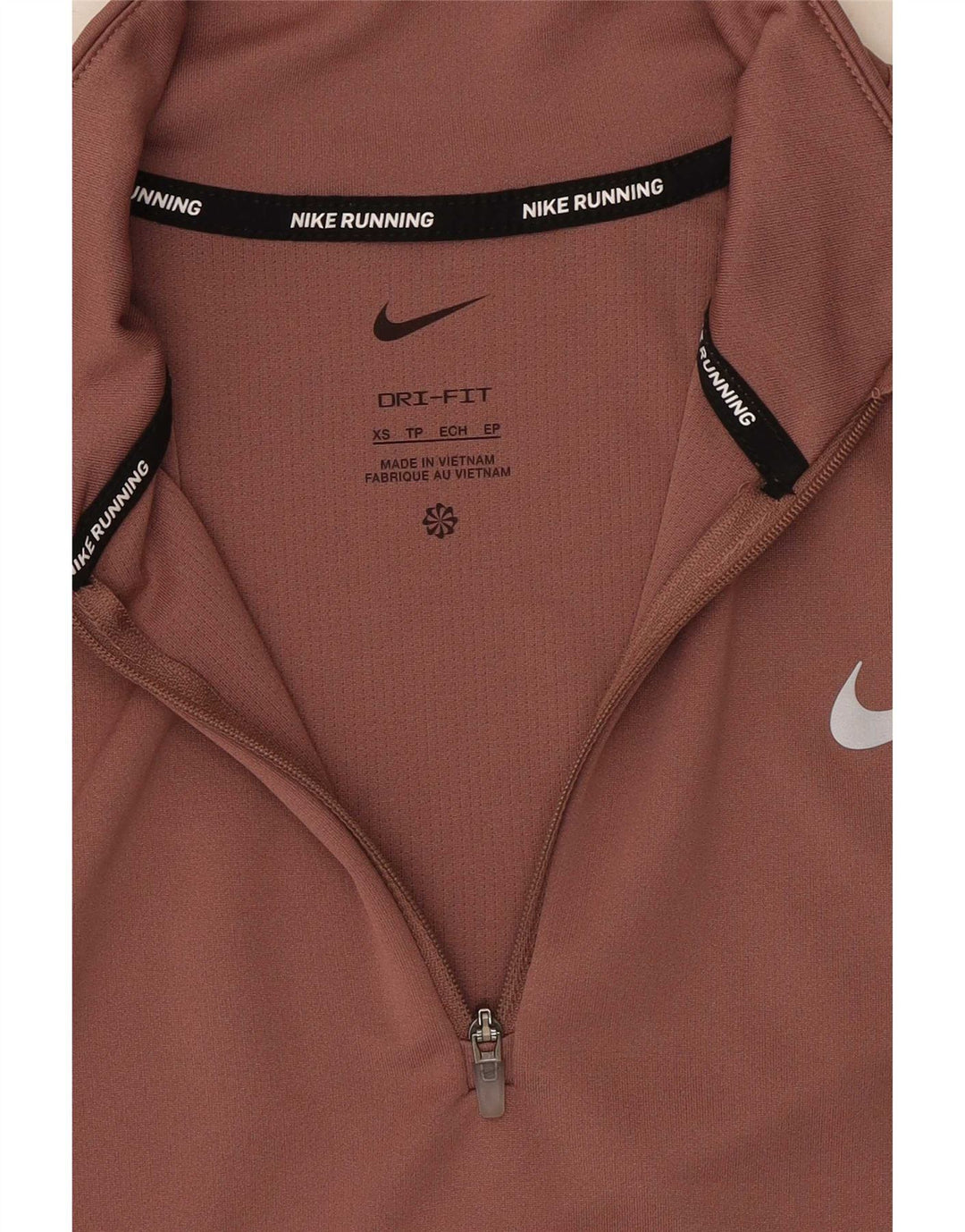 Damski dres Nike Dri Fit z zamkiem błyskawicznym na szyi, UK 6 XS, różowy