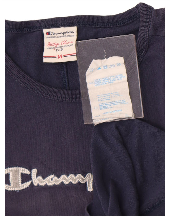 Damska koszulka graficzna Champion Top UK 12 Medium Granatowa
