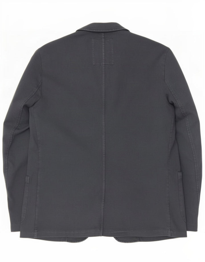 Męska marynarka zapinana na 2 guziki Trussardi EU 52 XL, granatowa, bawełniana