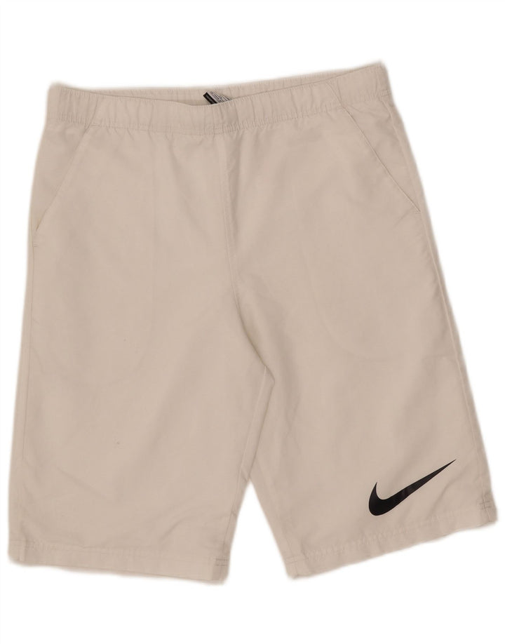 Chłopięce spodenki sportowe Nike 13-14 lat XL, biały, poliester