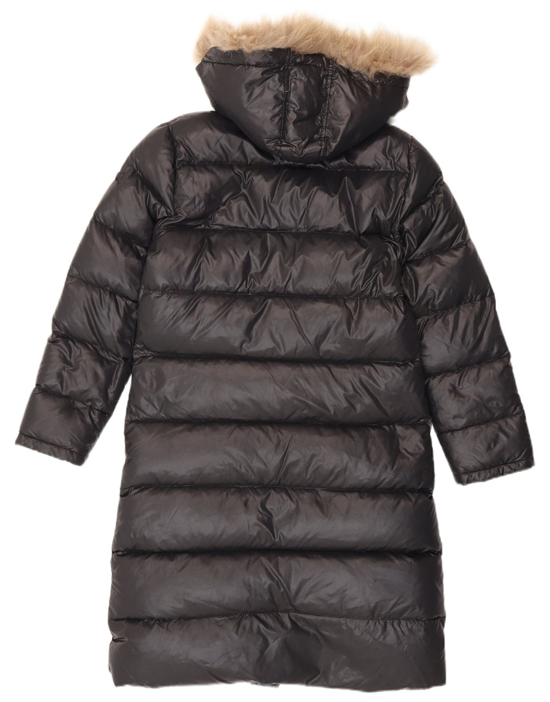 Damski płaszcz z kapturem Ellesse UK 14 Średni czarny nylon
