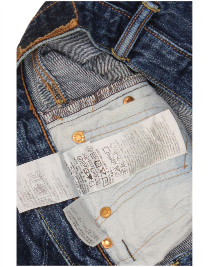 Męskie proste dżinsy Levi's W28 L32 Granatowa bawełna