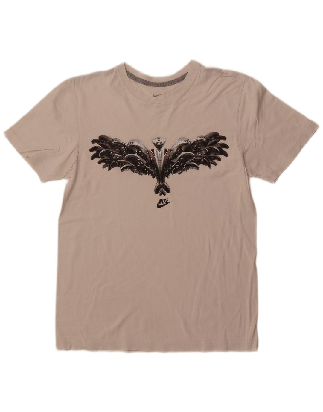 Męski T-shirt z grafiką NIKE, mały, biały