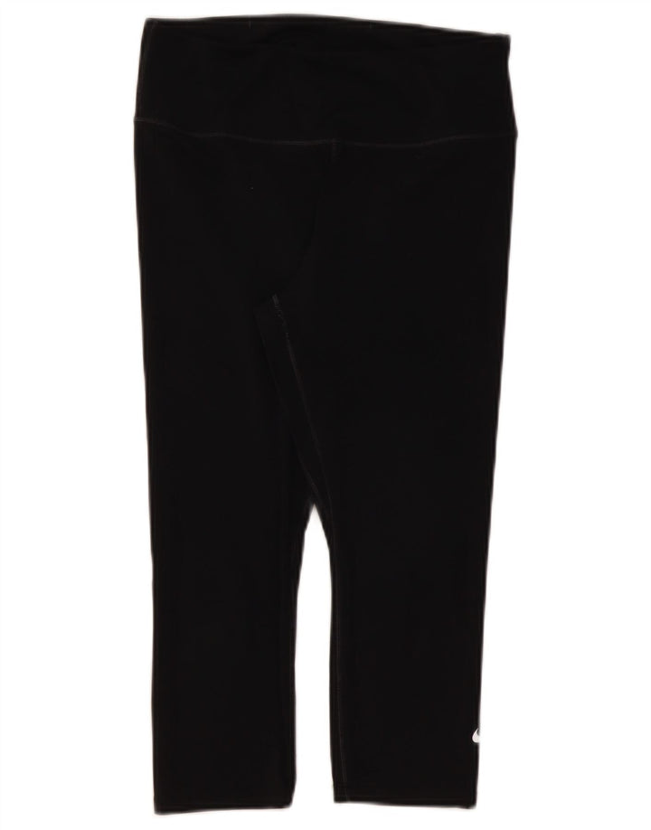 Damskie legginsy Nike Dri Fit Capri UK 12, średnie czarne