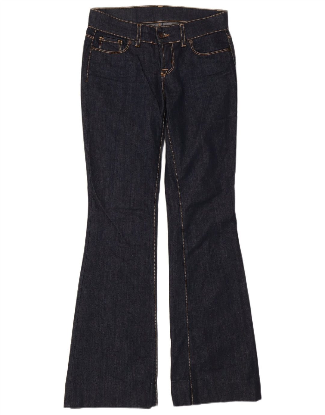 Damskie jeansy rozkloszowane Benetton W28 L31 granatowe