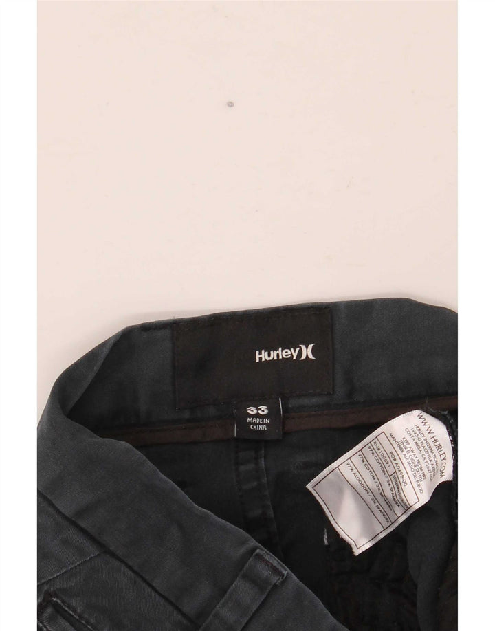 Męskie spodenki Chino Hurley W33 Średni granatowy, bawełniany
