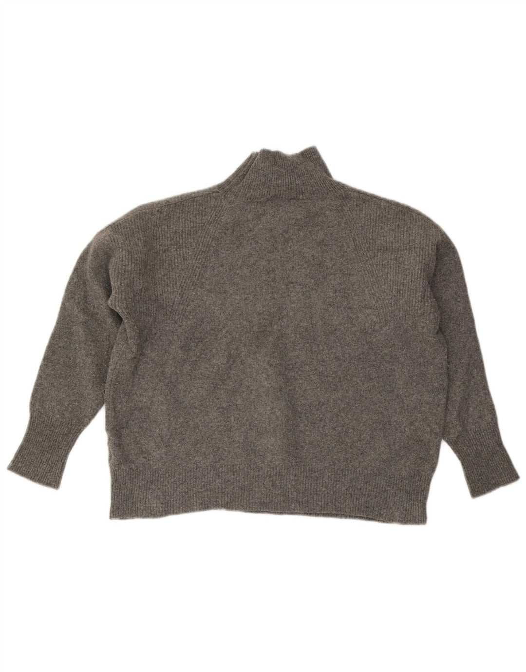 Damski sweter oversize JOULES z golfem UK 18 XL, szara wełna