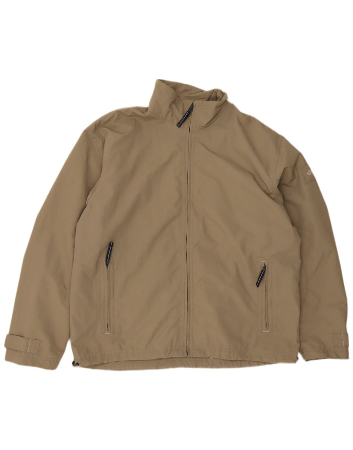 Męska kurtka przeciwdeszczowa Columbia UK 40, duża nylonowa khaki