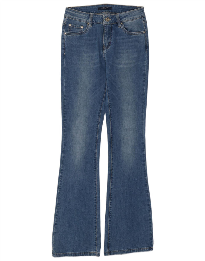 Damskie jeansy Libero Slim Flared Medium W27 L31 Niebieskie bawełniane