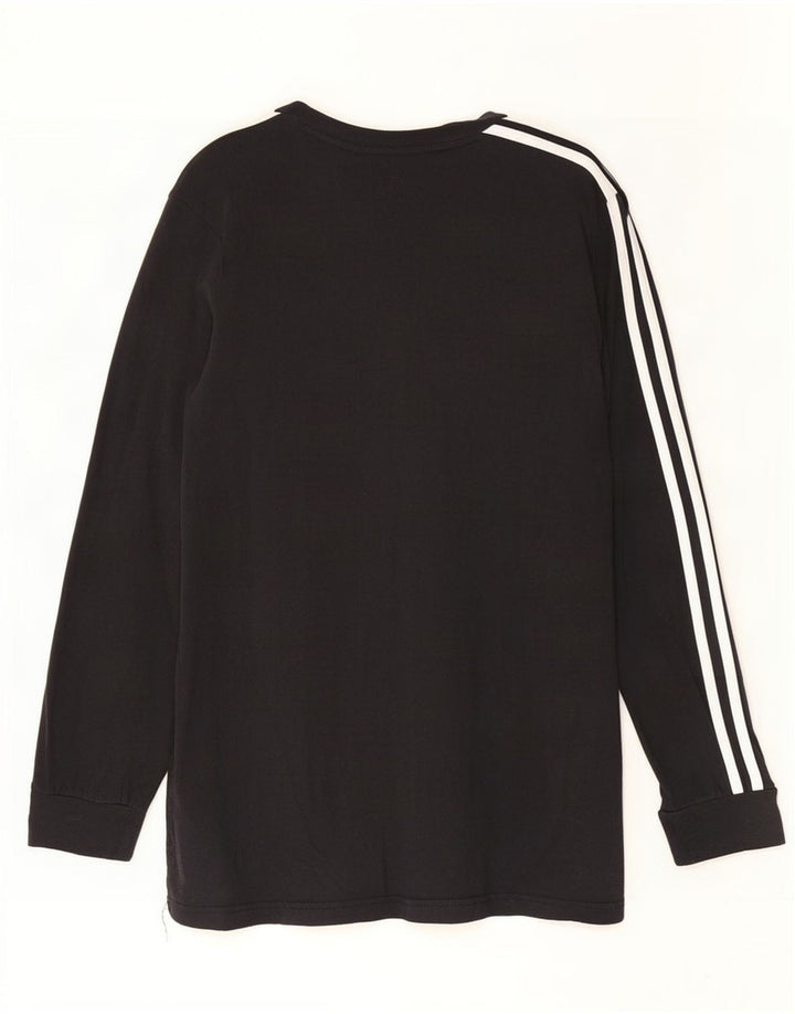 Męska koszulka Adidas z długim rękawem, średnia czarna, bawełniana