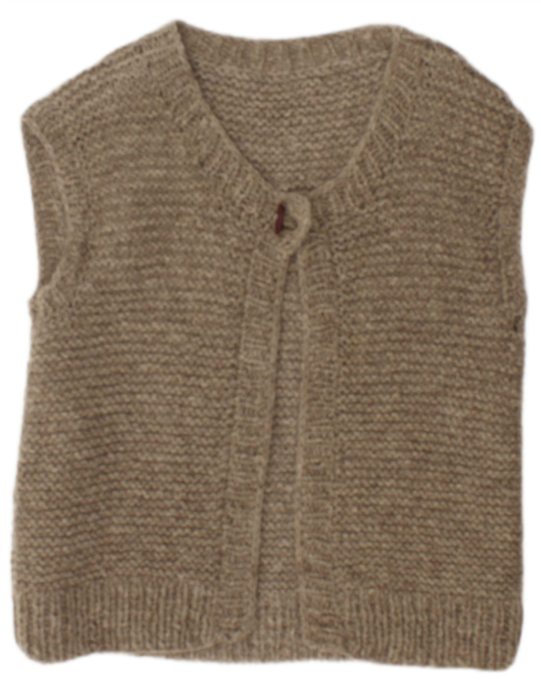 Vintage damski sweter bez rękawów, UK 14, średni szary