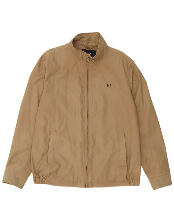 Męska kurtka bomber Crew Clothing UK 42 XL, beżowa, bawełniana