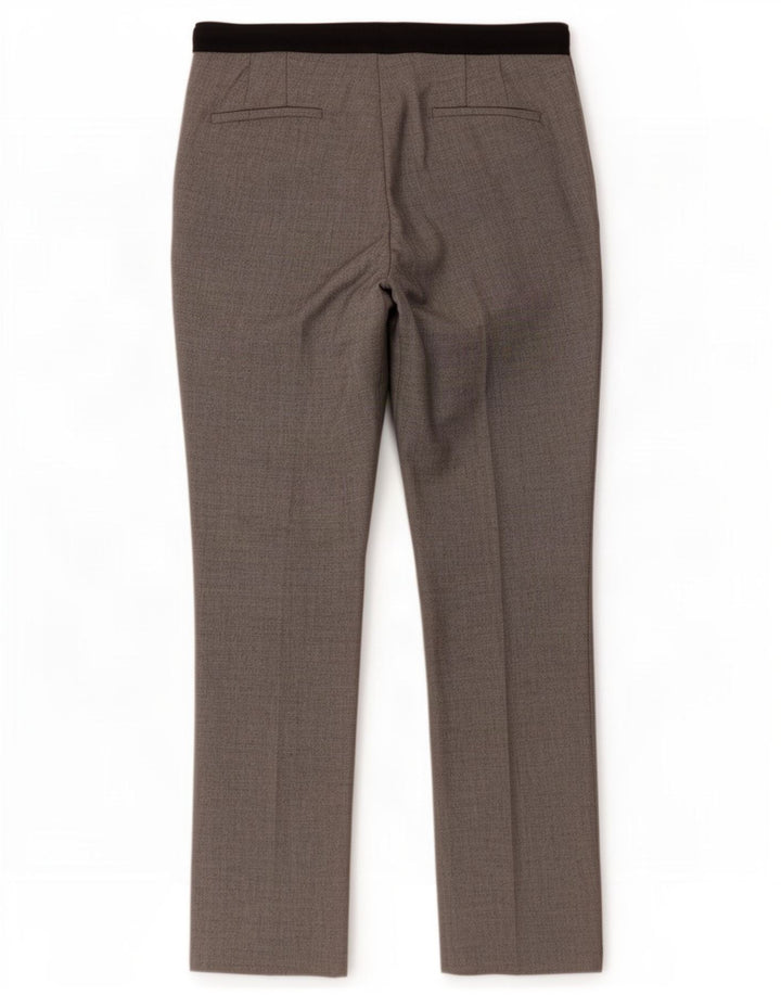 Damskie spodnie typu slim chino Zara, duże, W30 L27, szary, kolorowy poliester