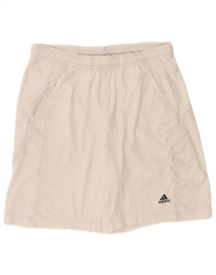 Męskie spodenki sportowe Adidas Clima 365, małe, białe, poliestrowe