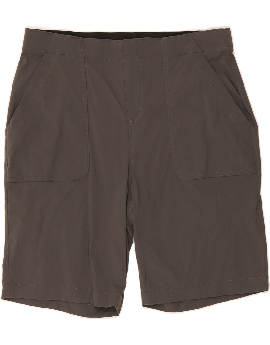 EDDIE BAUER Womens Chino Shorts US 14 XL W36  Grey Polyester Vintage Eddie Bauer and Second-Hand Eddie Bauer from Messina Hembry 