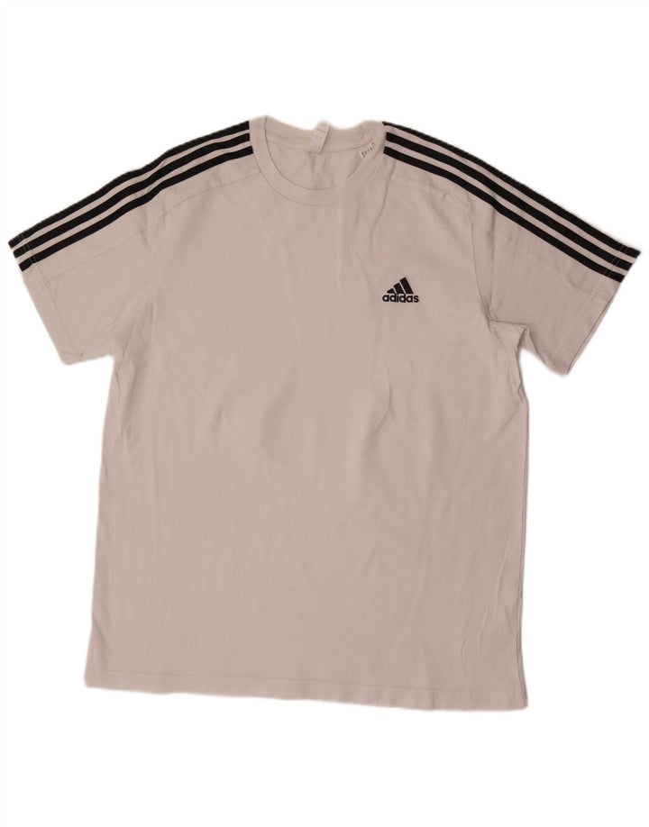 Adidas Męska Koszulka Top Duża Biała Bawełna