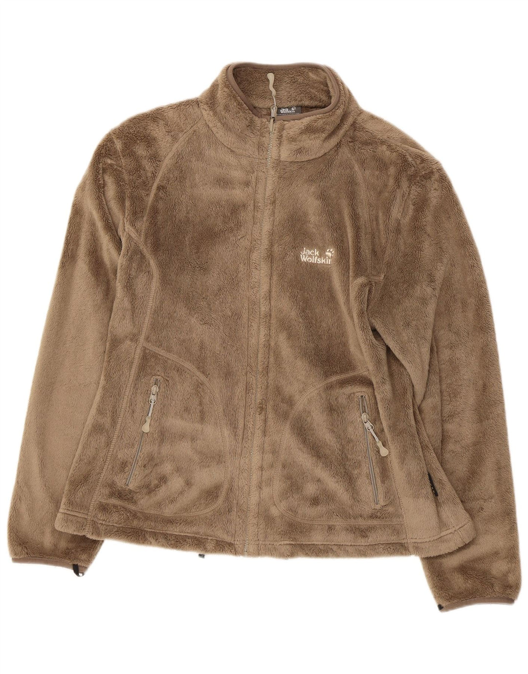 Damska kurtka polarowa JACK WOLFSKIN UK 18/20 XL, beżowy poliester