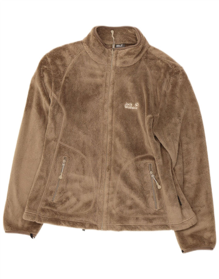 Damska kurtka polarowa JACK WOLFSKIN UK 18/20 XL, beżowy poliester