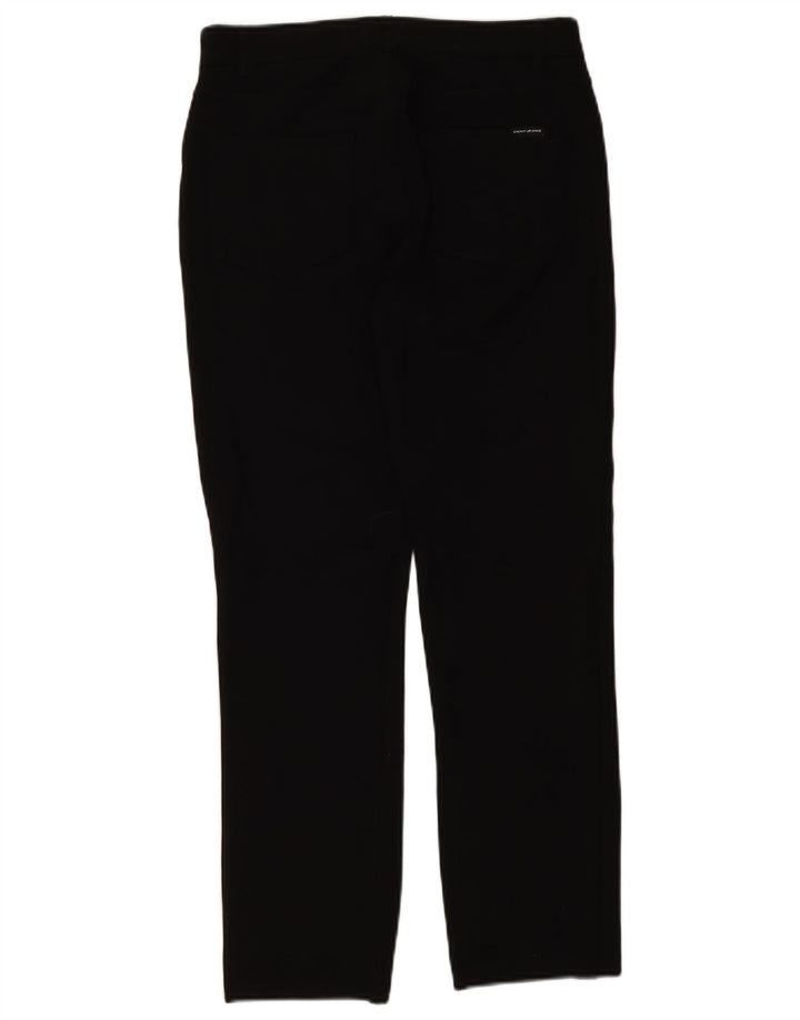 Spodnie damskie Dkny Slim Casual, średnie W30 L28, czarna wiskoza