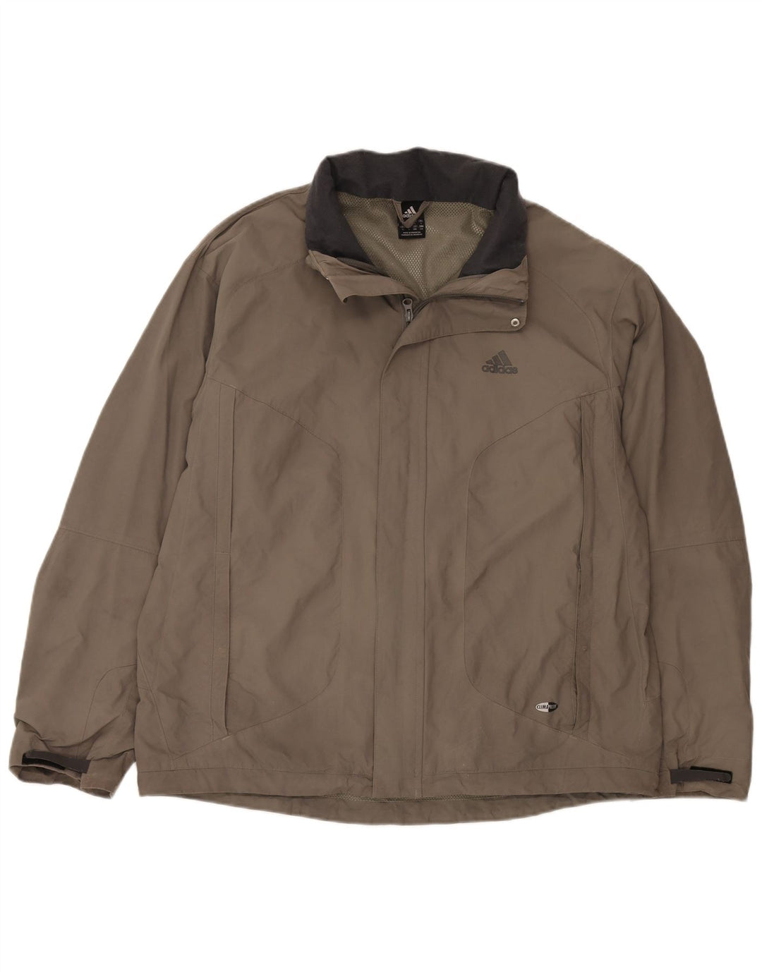 Męska kurtka przeciwdeszczowa Adidas UK 40 Large Khaki Nylon
