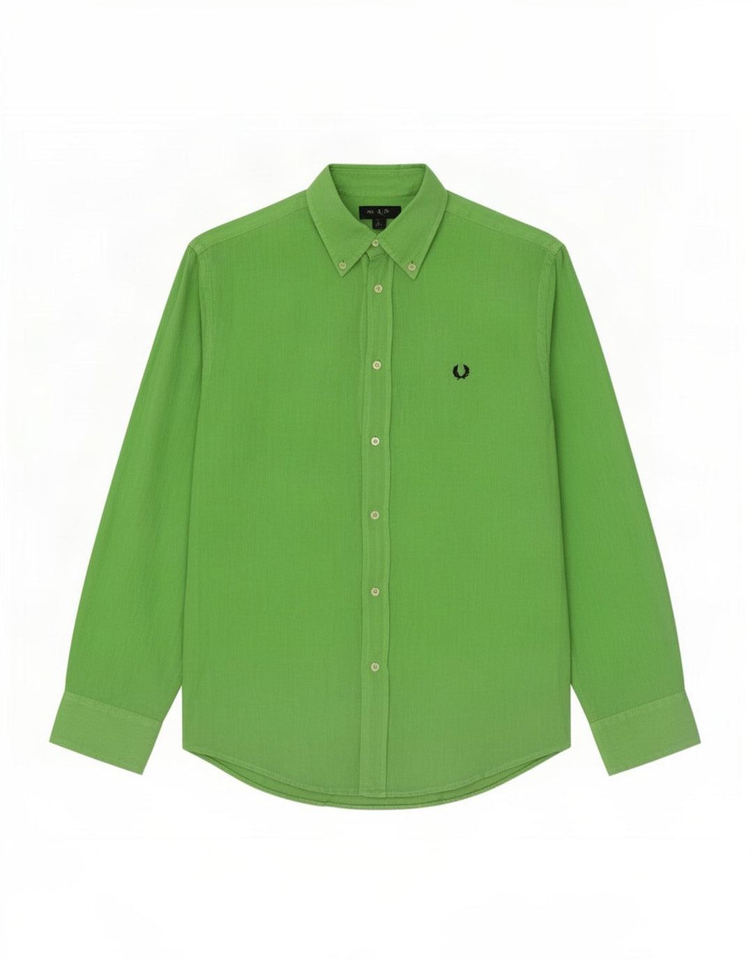 Koszula męska Fred Perry, duża, zielona lniana