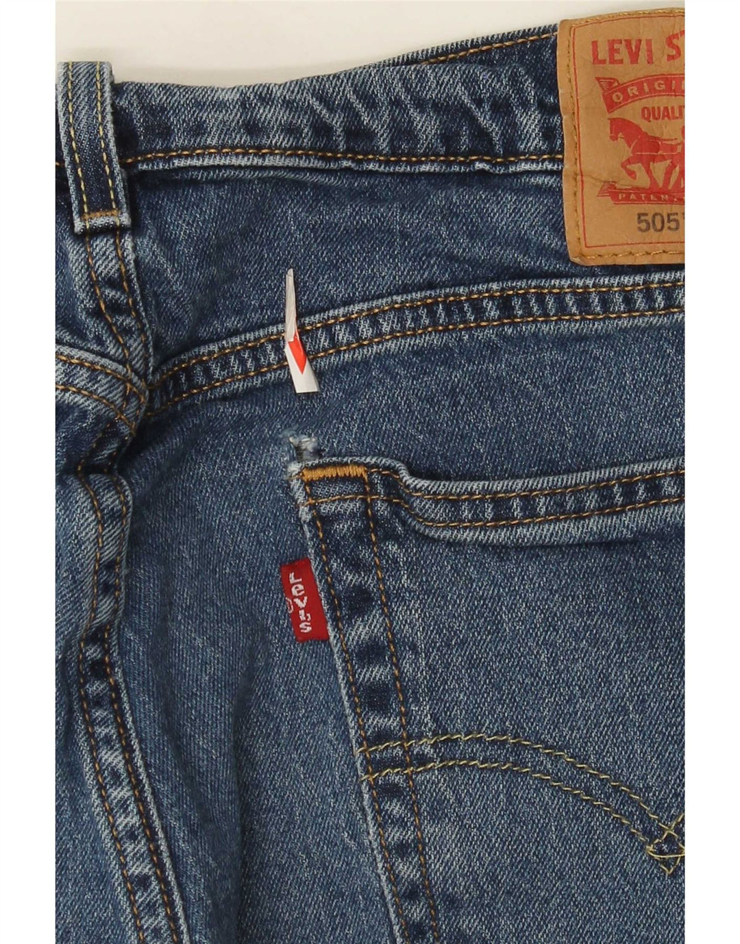 Męskie jeansy Levi's 505 Straight W34 L28 Niebieskie bawełniane