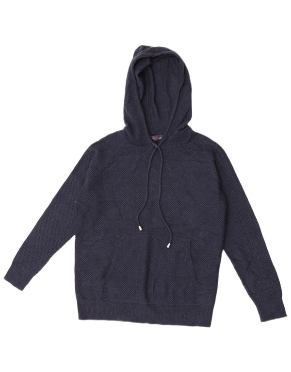 Damski sweter z kapturem Marks & Spencer UK 14, średni granatowy, wiskoza
