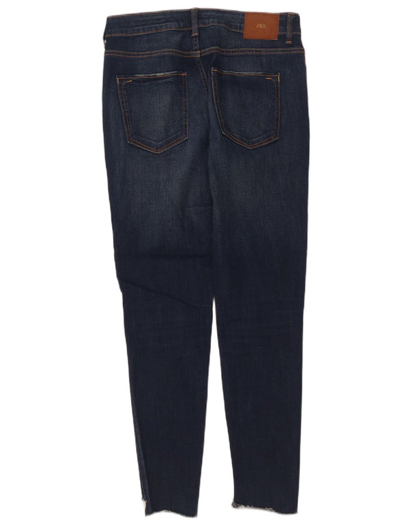 Damskie jeansy skinny Zara EU 38 Small W28 L28 Niebieskie bawełniane