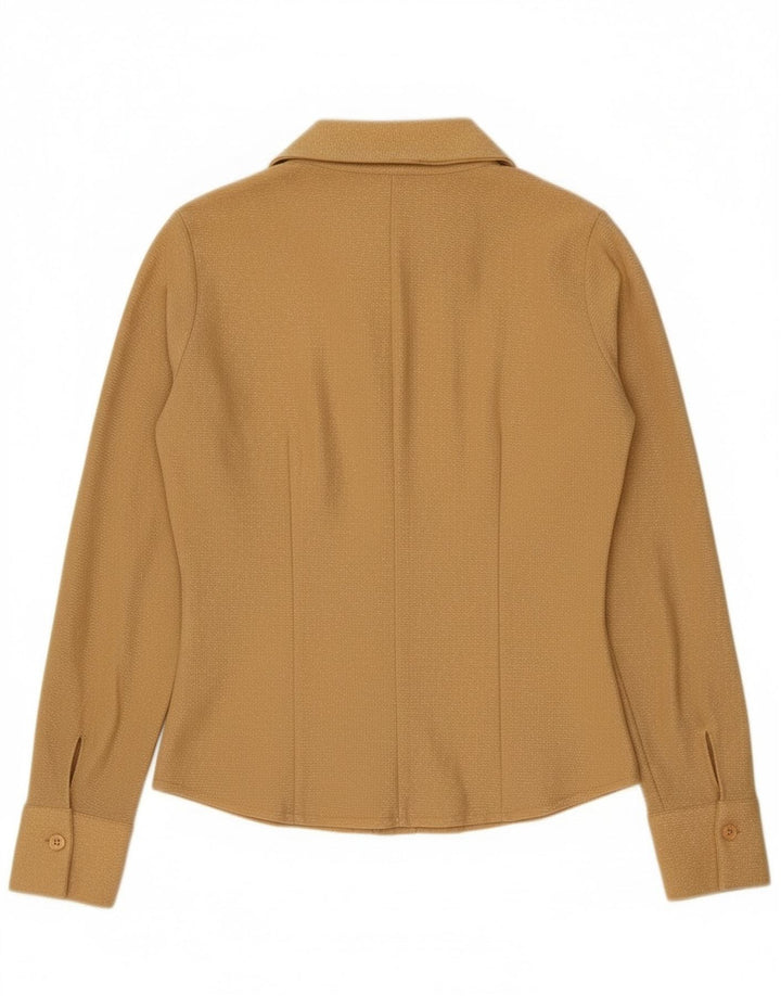 Koszula damska vintage UK 10 Small Gold Poliester