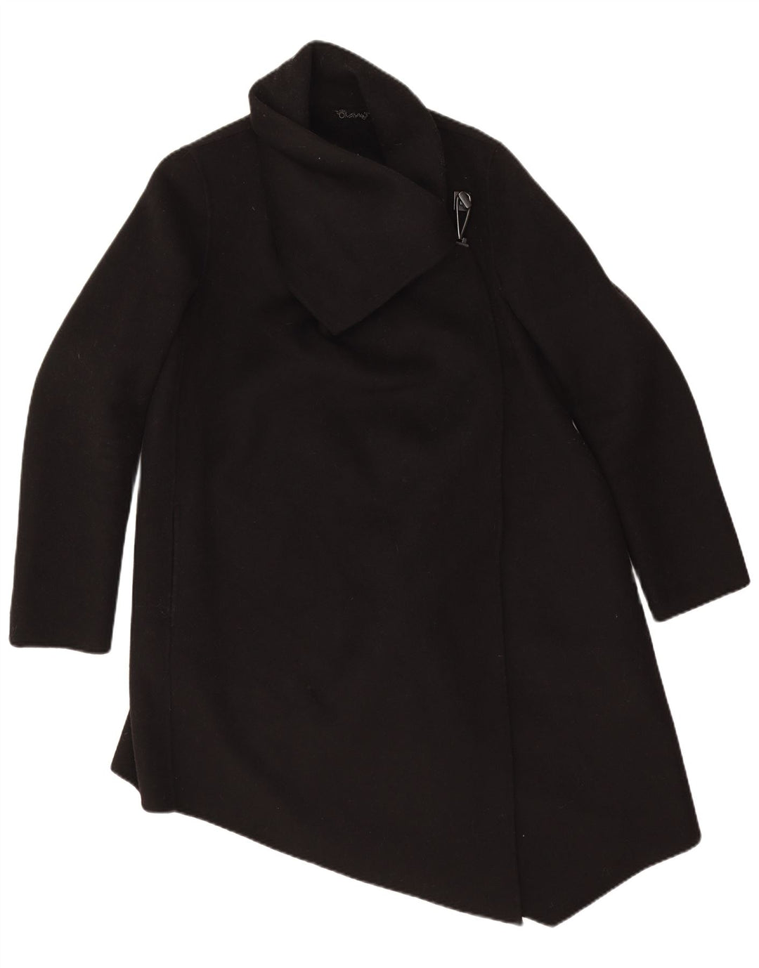 All Saints Damski płaszcz oversize UK 10 Small, czarna wełna