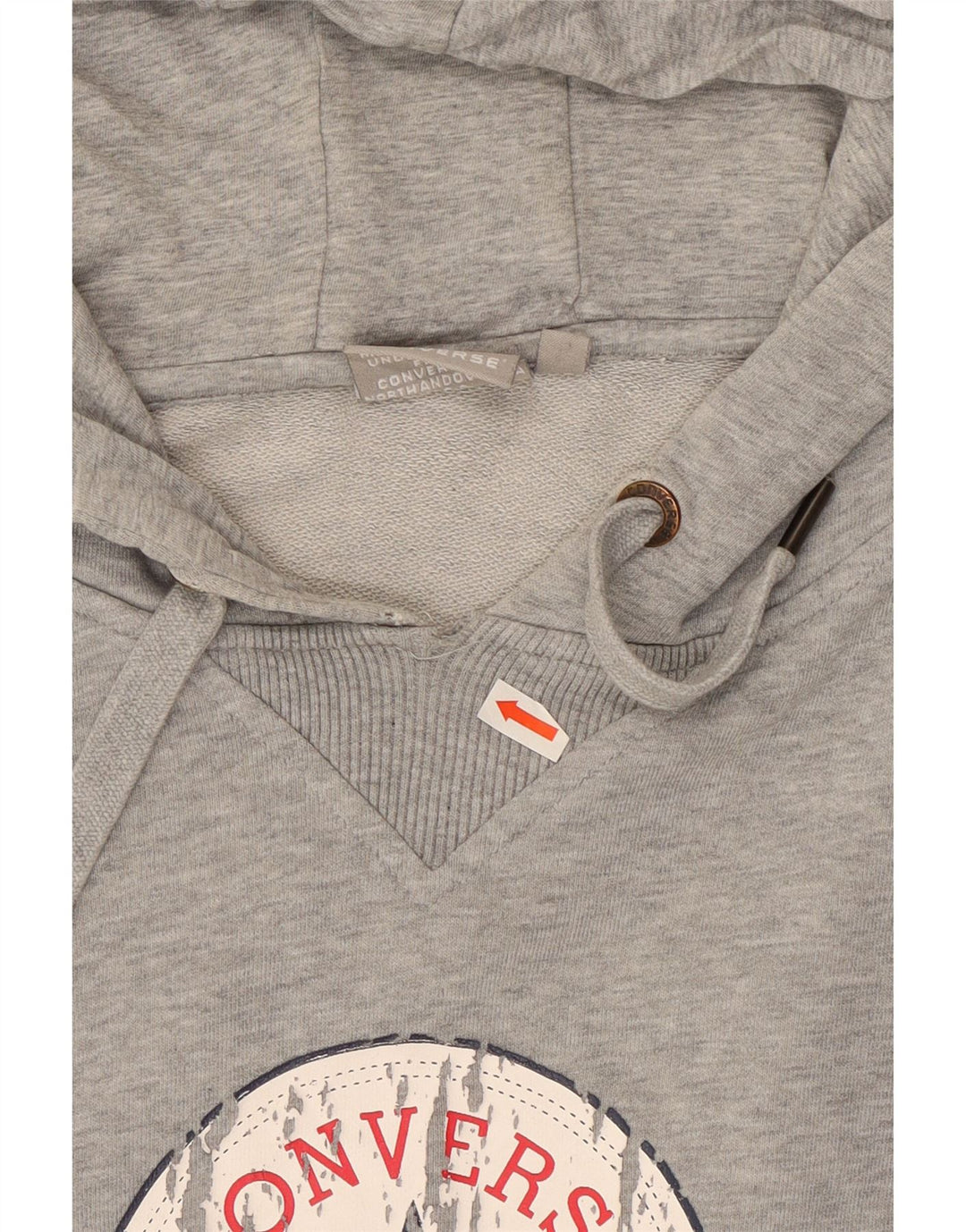 Męska bluza z kapturem Converse Graphic XL, szara, nakrapiana