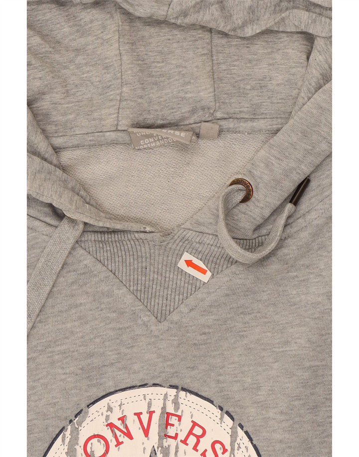 Męska bluza z kapturem Converse Graphic XL, szara, nakrapiana