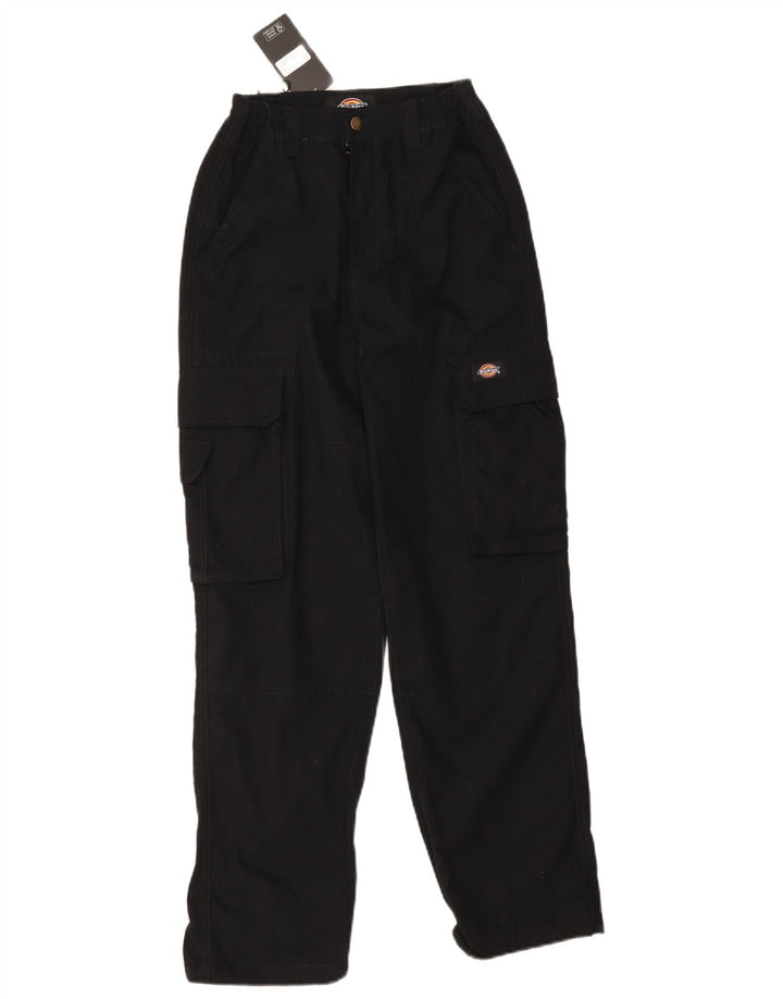 Męskie proste spodnie cargo DICKIES W26 L28 Czarna bawełna