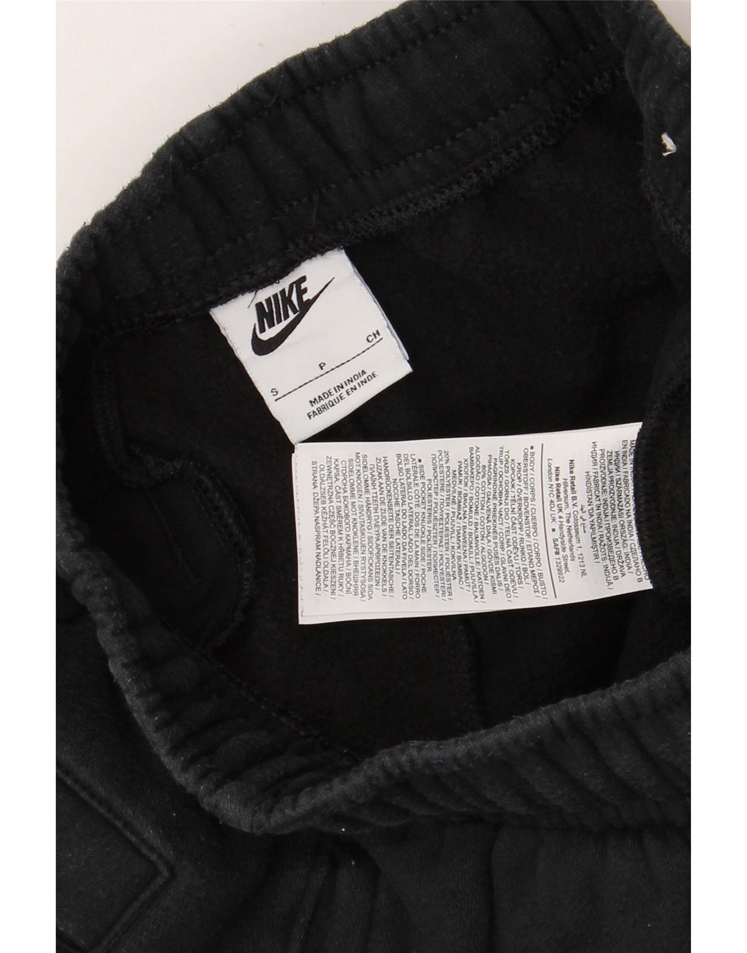 Męskie spodnie dresowe NIKE Joggery, małe, czarne, bawełniane