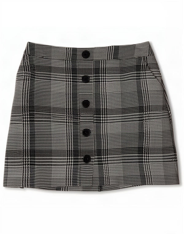 Marks & Spencer Damska spódnica mini UK 10 Small W28 Niebieska pepitka
