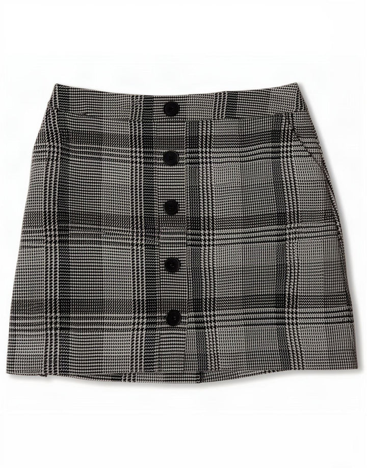 Marks & Spencer Damska spódnica mini UK 10 Small W28 Niebieska pepitka