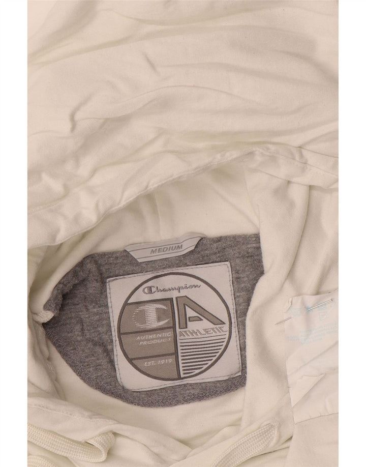 Damski sweter z kapturem Champion UK 14, średni, złamanej bieli, bawełniany