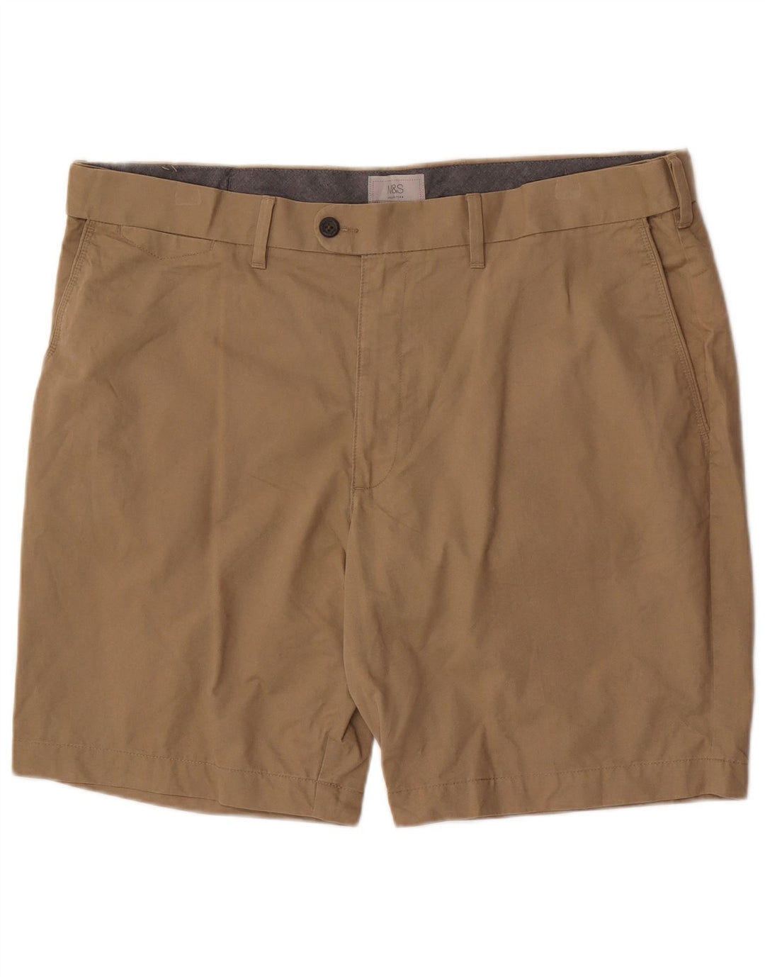 Marks & Spencer Męskie spodenki Chino W42 2XL Beżowa bawełna