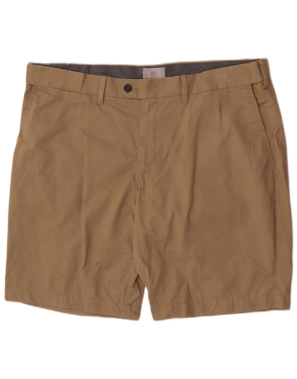 Marks & Spencer Męskie spodenki Chino W42 2XL Beżowa bawełna