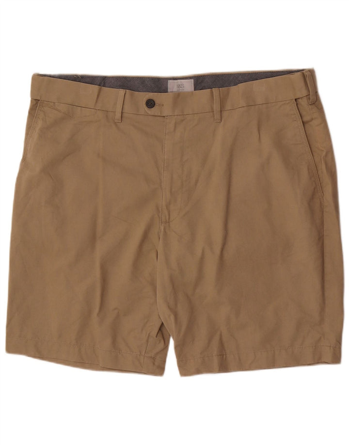 Marks & Spencer Męskie spodenki Chino W42 2XL Beżowa bawełna