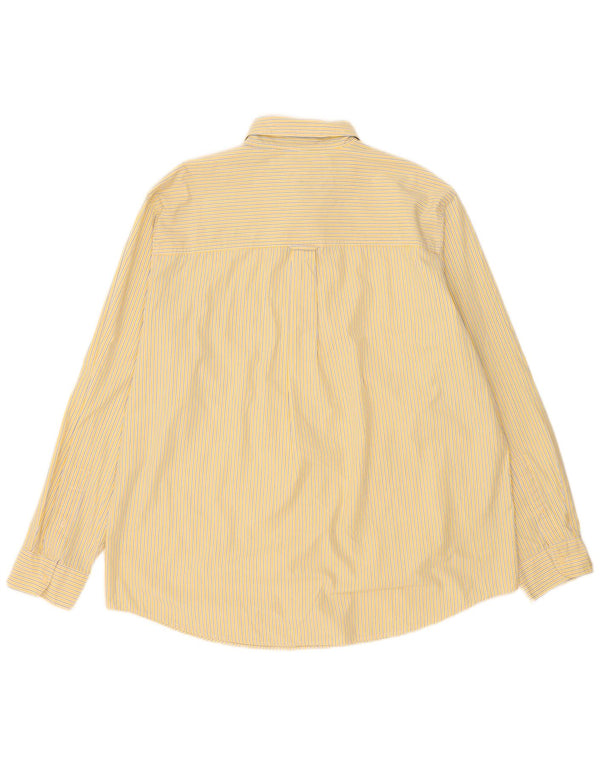 Koszula męska Chaps Easy Care XL, żółta, bawełniana w prążki