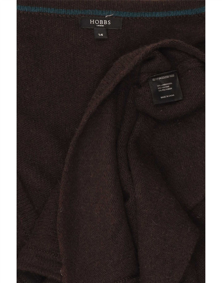 Sweter damski Hobbs, UK 14, średni brąz, wełna owcza