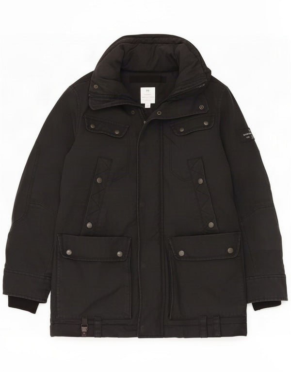 Diesel Męska kurtka parka UK 38 Medium Black Cotton