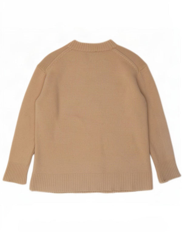 Sweter damski Zara z golfem UK 10 Small Beżowy Kaszmir