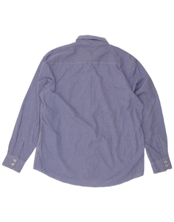 Koszula męska Pierre Cardin o regularnym kroju 2XL, niebieska kratka, poliester