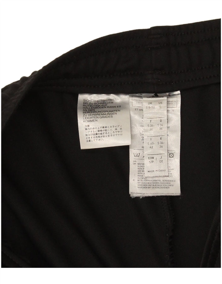 Damskie spodnie dresowe Adidas UK 8/10, małe, czarne, poliestrowe