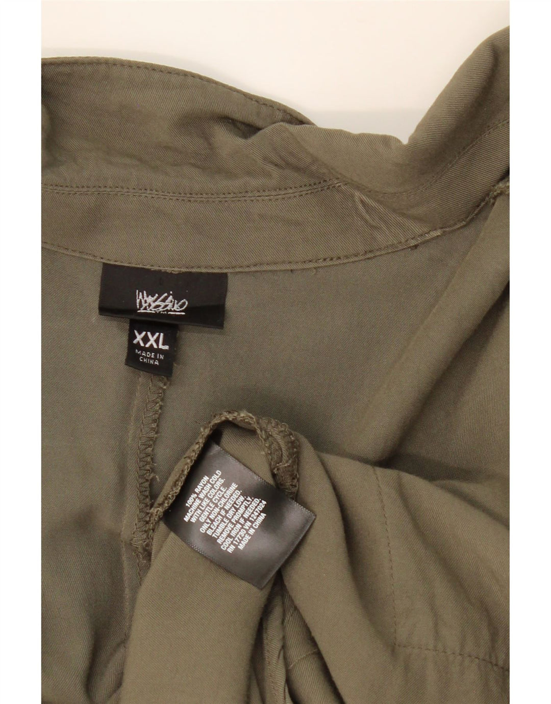 MOSSIMO Womens Longline Cardigan Top UK 20 2XL Khaki Rayon Vintage Mossimo and Second-Hand Mossimo from Messina Hembry 
